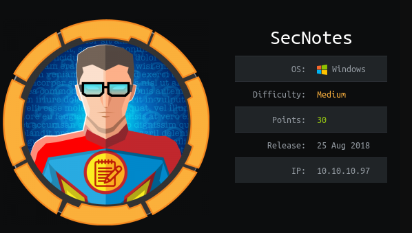 SecNotes – HackTheBox Walkthrough